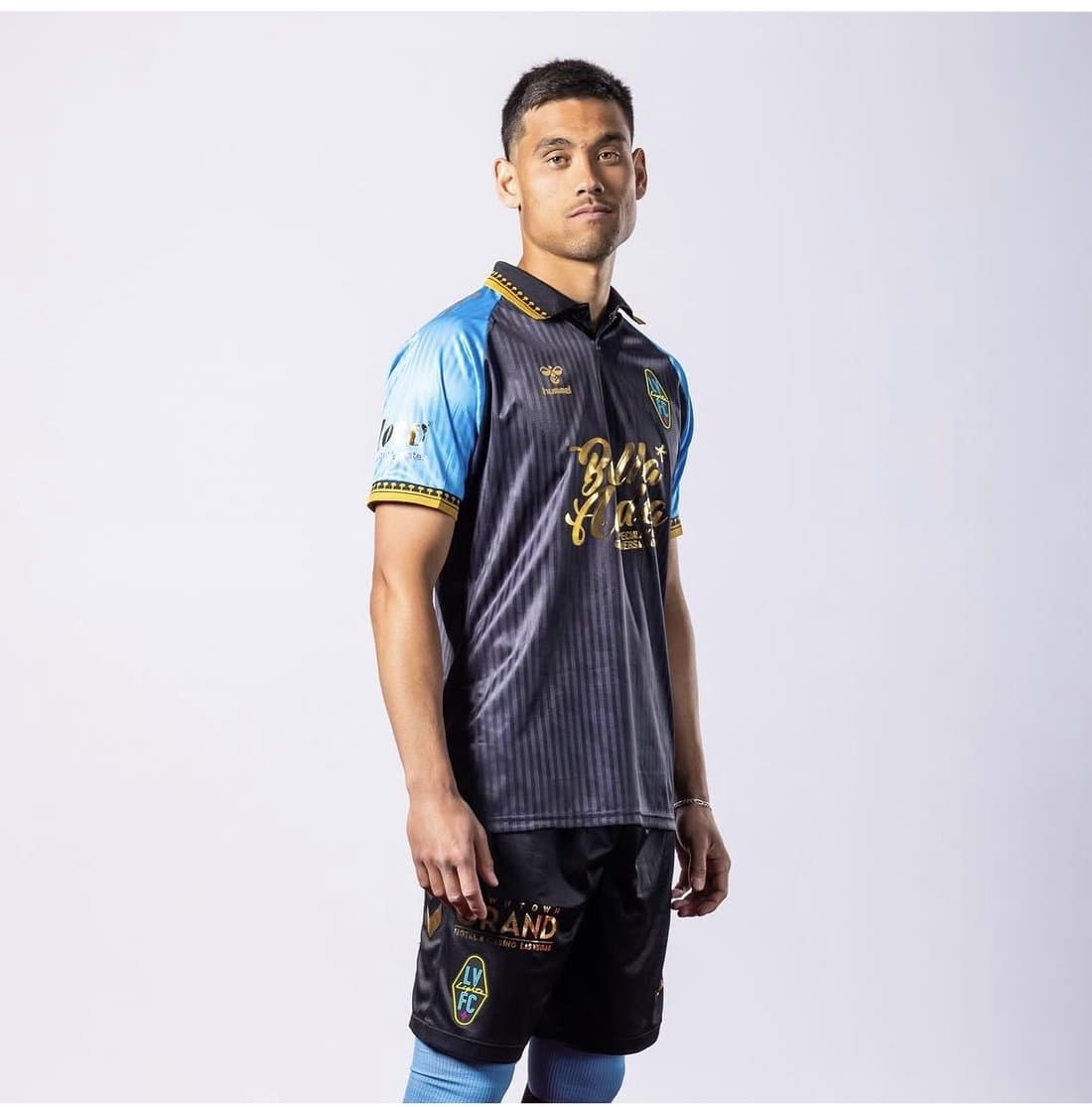 Jack Singer portrait in Las Vegas Lights FC kit